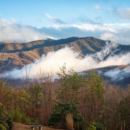 Real Log Cabin With Amazing Views, Hot Tub, Sauna, Games Gatlinburg Exterior foto